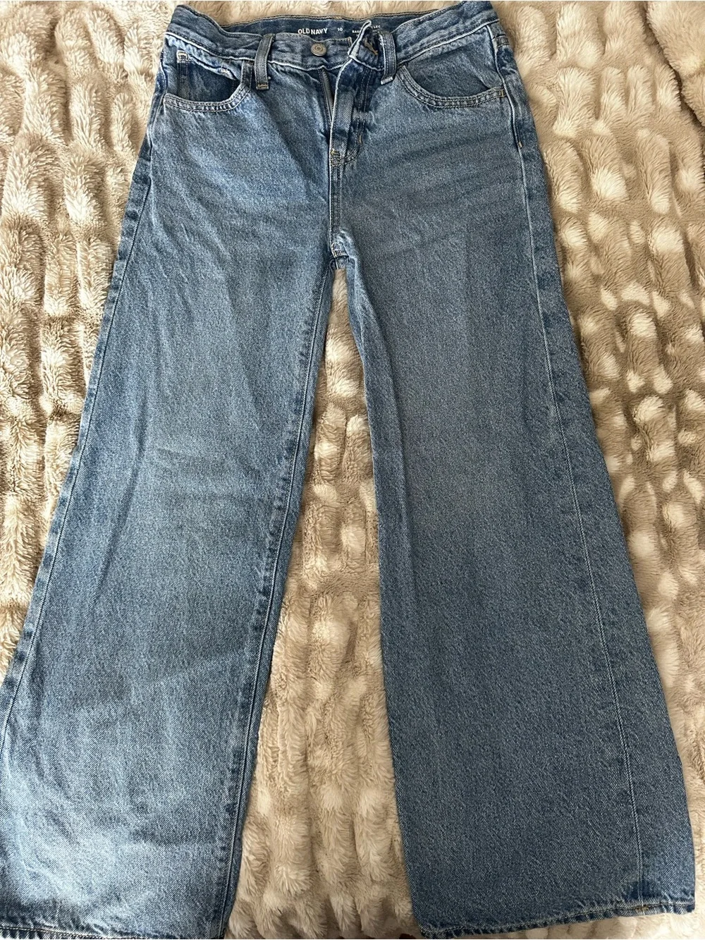 Old Navy Light Blue Wide Leg Jeans - Flared Denim
